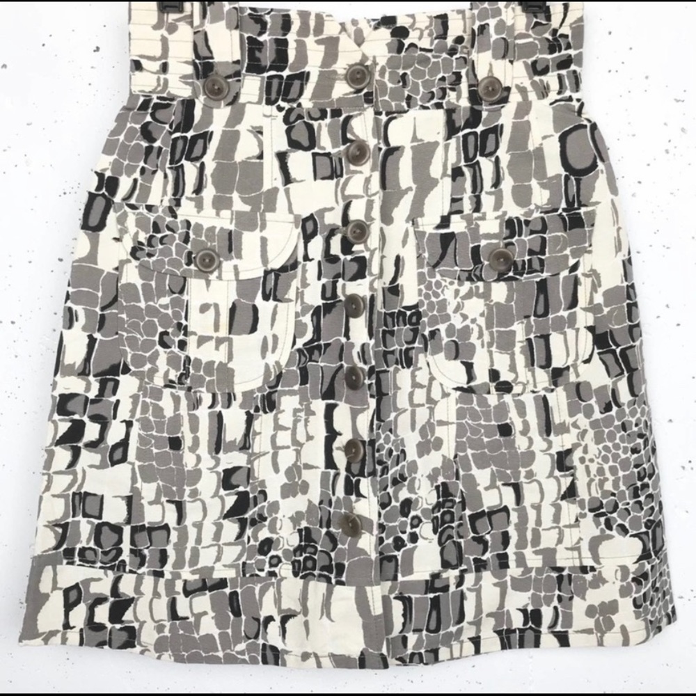 Nanette Lepore Animal Print High Waist Skirt Sz 4